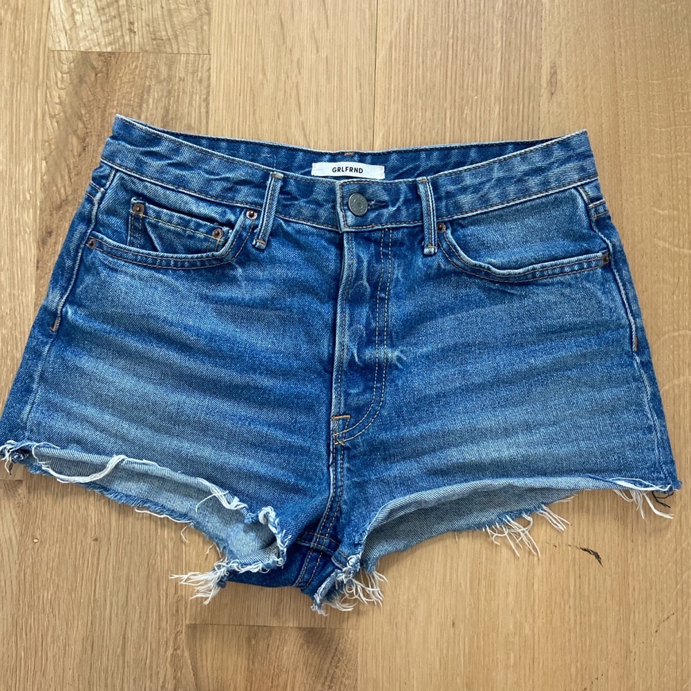 GRLFRND denim cutoff shorts!